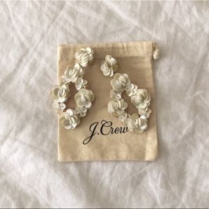 J Crew sequin leatherback earrings